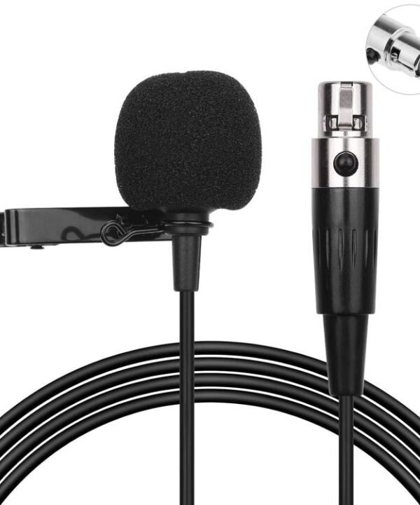 Metal Lavalier Microphone, Cable Length: 1.5m, 3 Pin XLR Head, 4 Pin XLR Head