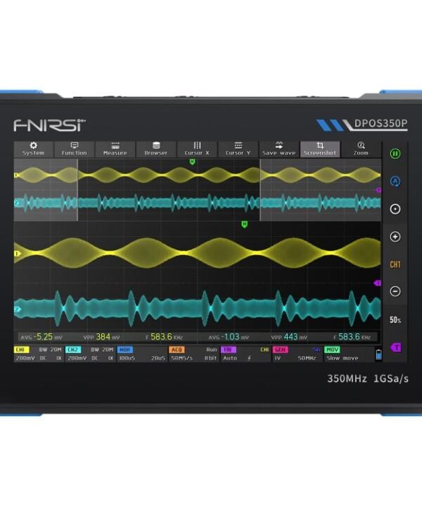 FNIRSI DPOS350P 4 in 1 7 inch IPS HD Touch Screen 350M Tablet Oscilloscope, DPOS350P(US Plug), DPOS350P(EU Plug)