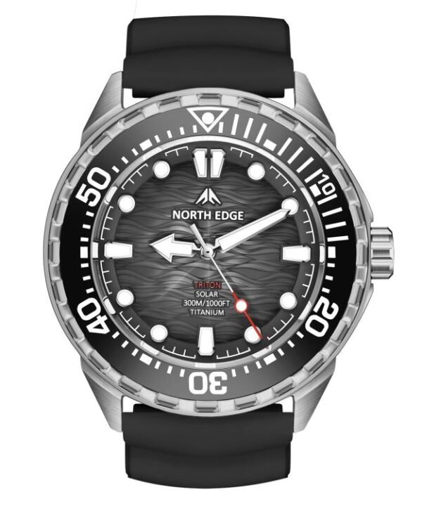 NORTH EDGE TRITON-TI Titanium Alloy Solar-powered Professional Outdoor Dive Watch