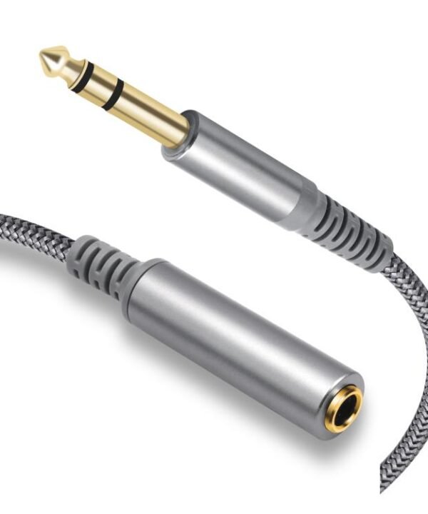 6.35mm 1/4 inch TRS Male to Female Stereo Extension Cable, 2m, 3m, 4.5m, 6m