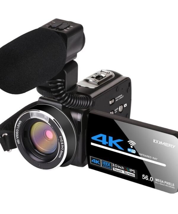 5600PX Zoomable 4K Digital Video Camera, With Microphone