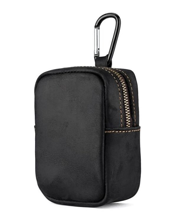 Crazy Horse Genuine Leather Outdoor Sports Waist Pouch Coin Purse