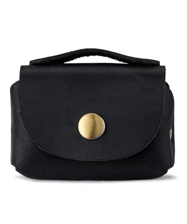 Vintage Genuine Leather Mini Wallet Coin Purse Storage Bag