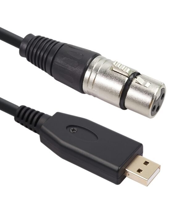 US18 USB to XLR Female Microphone Recording Cable, 2m, 3m