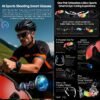 W640 8MP Cycling Smart AI Sports Glasses, Six-axis Image Stabilization, Wi-Fi, Touch Control, Dual Mic Noise Reduction, AI Translation