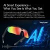W640 8MP Cycling Smart AI Sports Glasses, Six-axis Image Stabilization, Wi-Fi, Touch Control, Dual Mic Noise Reduction, AI Translation