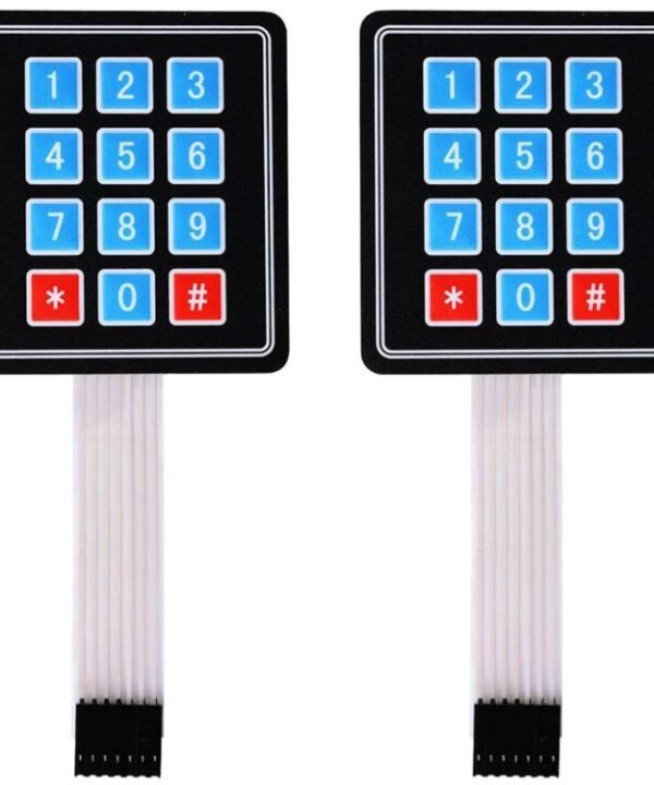 2pcs Membrane Switch Matrix Array Keyboard Keypad Control Panel Pad DIY Kit, 3x4, 4x4