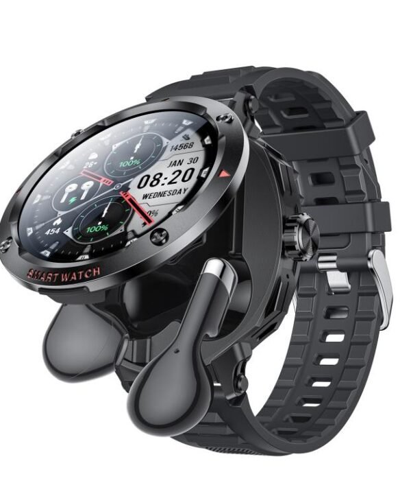 Yesido IO50 Smart Watch with TWS Earbuds, 2-in-1 Bluetooth-Compatible Smartwatch with Charging Box, 1.46 inch HD Display, NFC