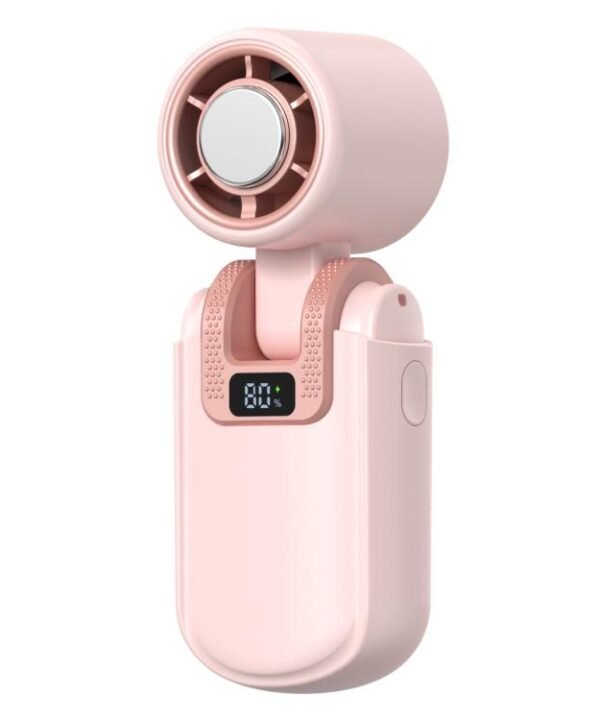 HX-F386 Mini Folding High Speed Cooling Fan with Digital Display