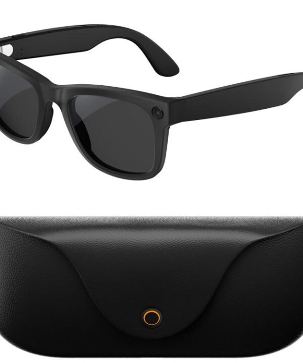 MT5 Ultra Smart AI Glasses with 8MP HD Camera, Video Recording WiFi Transmission Al Smart Voice Assistant, Sunglasses, Anti Blue Light Lens