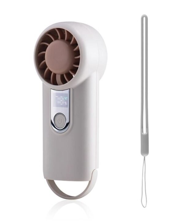 H07 Mini High Speed Handheld Fan with Digital Display