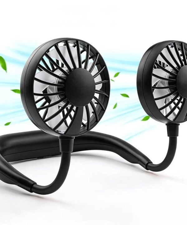 ZY-A2 Portable Neck Hanging Dual-Head Fan