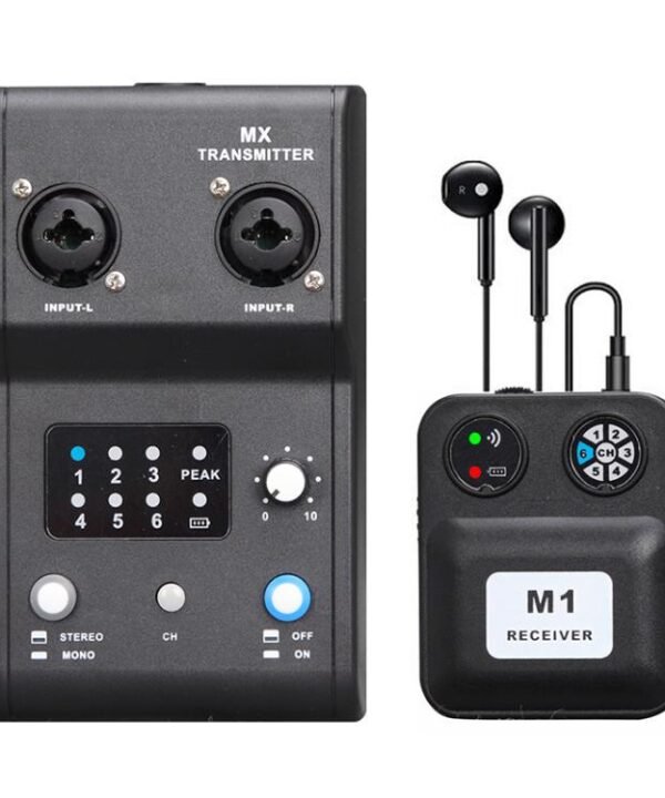 MX-M1 Portable Wireless In-Ear Monitoring System for Stage 1 TX & 1 RX, MX-M1
