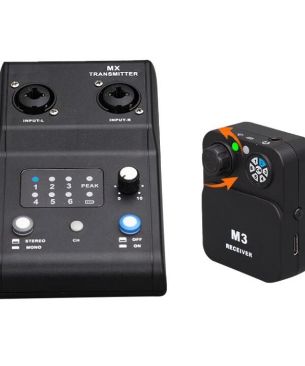 MX-M3 Portable Wireless In-Ear Monitoring System for Stage 1 TX & 1 RX, MX-M3