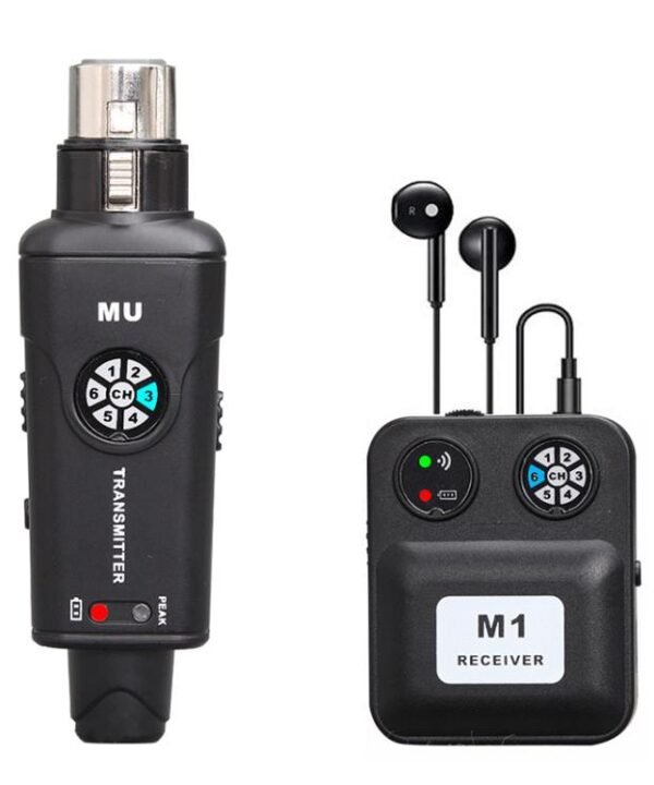 MU-M1 Portable Wireless In-Ear Monitoring System for Stage 1 TX & 1 RX, MU-M1