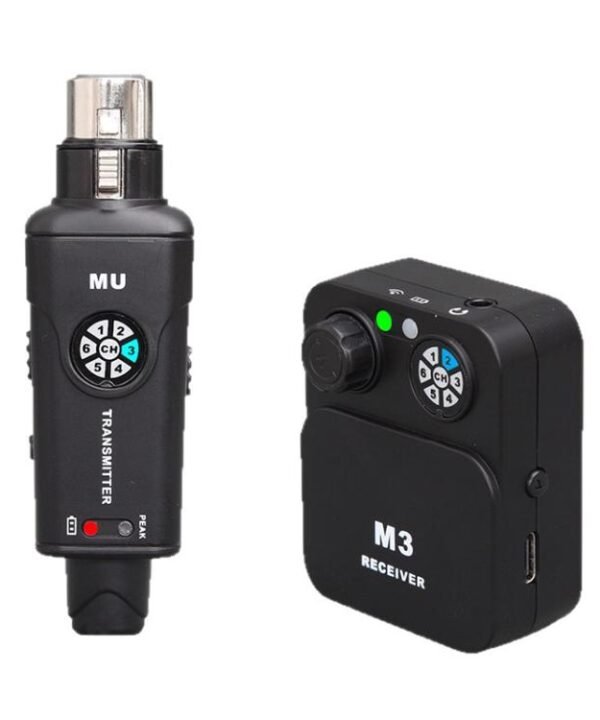MU-M3 Portable Wireless In-Ear Monitoring System for Stage 1 TX & 1 RX, MU-M3