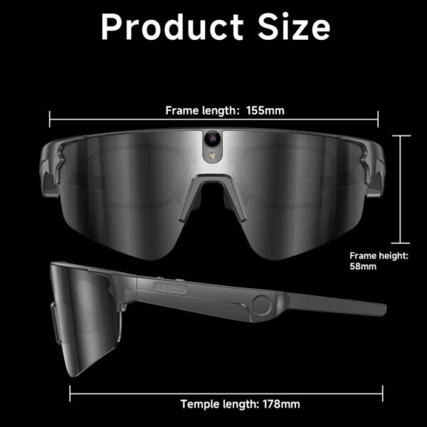 L805 Smart AI Cycling Glasses 8MP Stabilization Camera