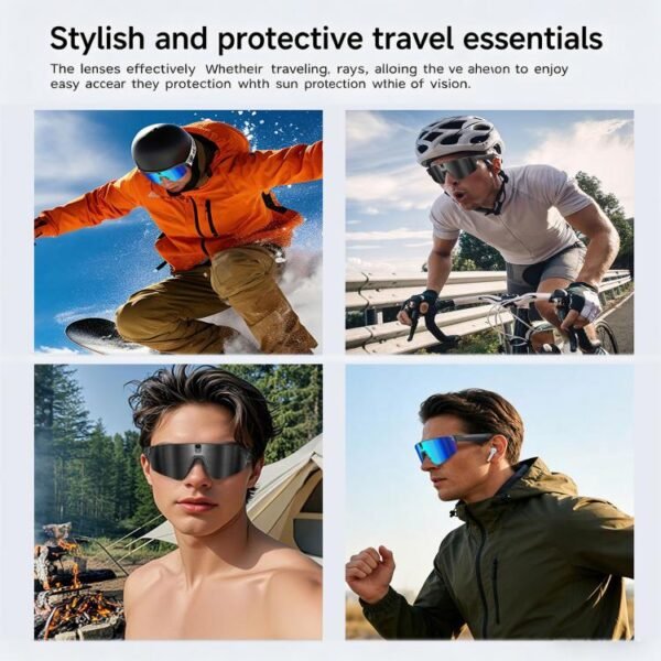 L805 Smart AI Cycling Glasses 8MP Stabilization Camera