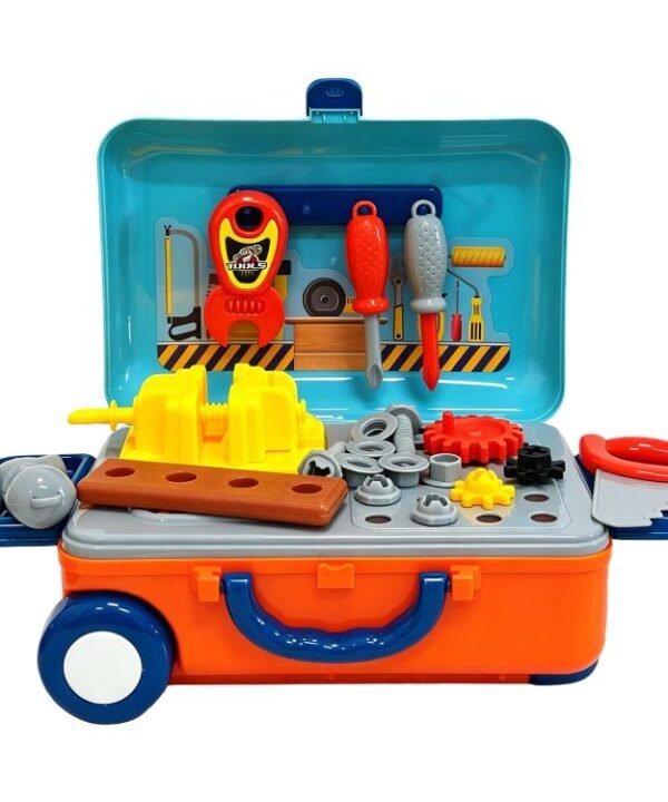 Simulation Plastic Pretend Play Pull Rod Box, Tools, Kitchen, Doctors, Beauty
