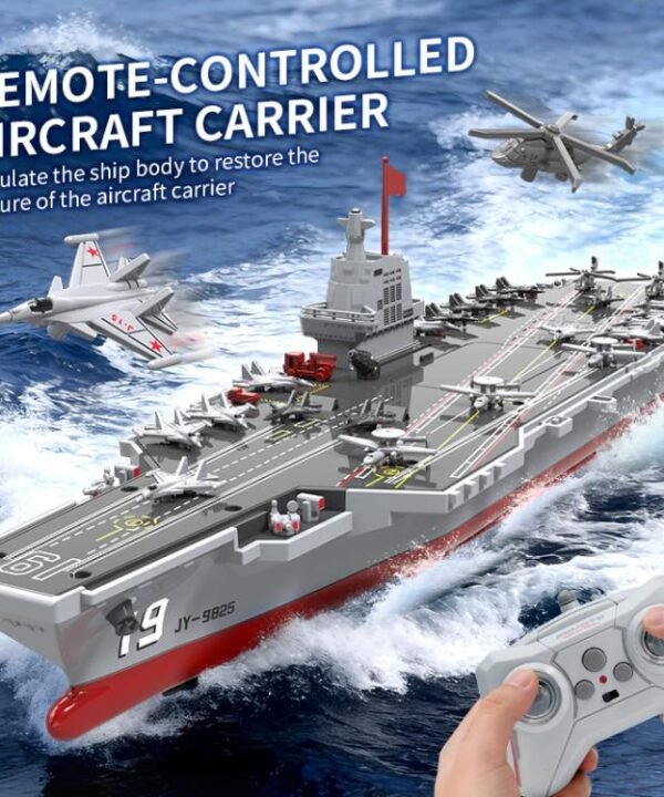JJR/C S27 Remote Control Aircraft Carrier Toy with Water Cannon