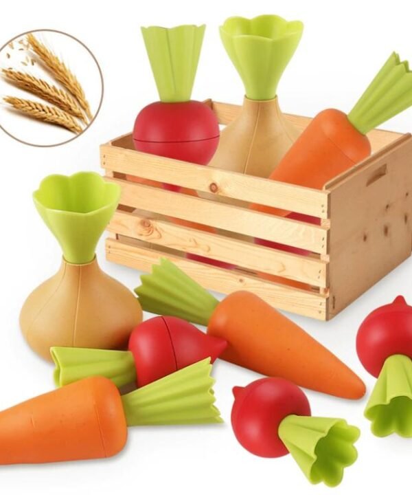 Wheat Straw Simulation Vegetable Planting Children Pretend Play Early Education Toy