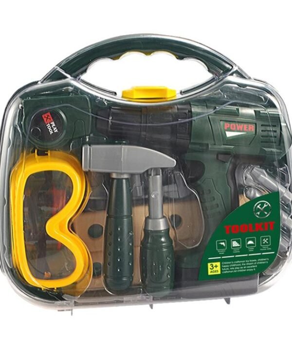 Children Pretend Play DIY Simulation Electric Drill Tool Set