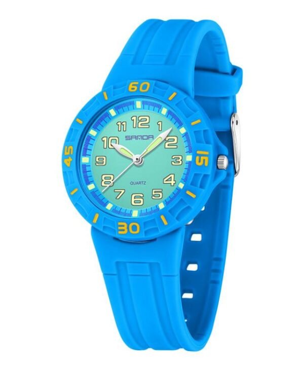 SANDA 6386 Simple 5ATM Waterproof Luminous Children Watch