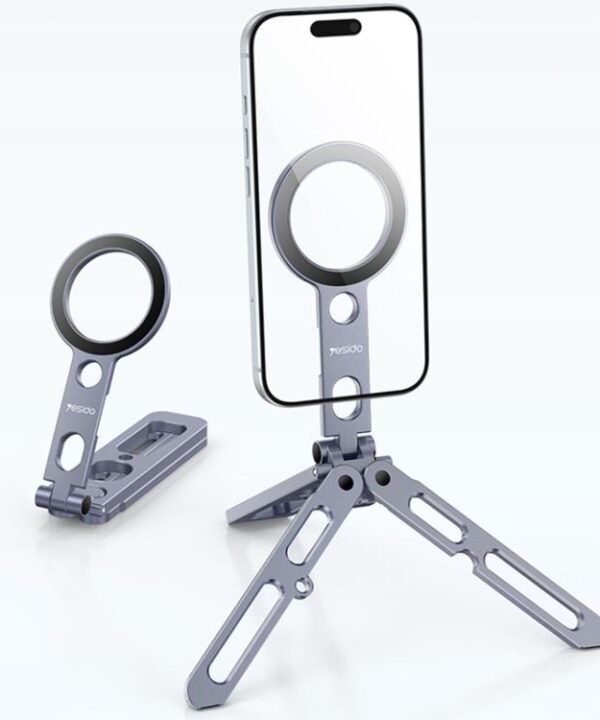 Yesido C231 Portable Folding Aluminum Alloy Tripod Desktop Magnetic Phone Selfie Stick Holder