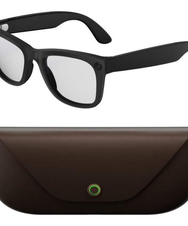 HD5 Ultra Double Lenses Smart AI Translation Glasses with 8MP HD Camera, Video Recording, WiFi Transmission, Al Smart Voice Assistant