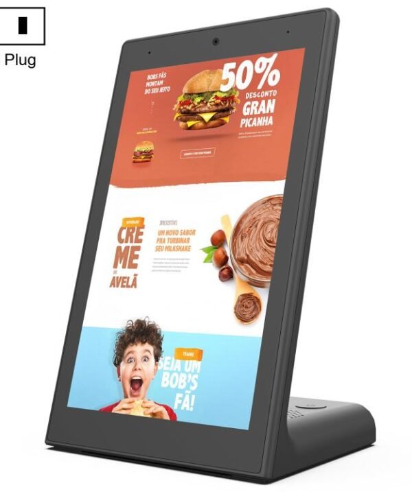 WL8019T 8 inch Vertical Screen HD Touch Screen Digital Signage, 4GB+64GB, Android 14 RK3576S Quad Core, US Plug, EU Plug, UK Plug