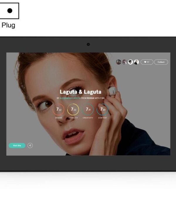 WF1038T 10.1 inch IPS HD Touch Screen Digital Signage, 2GB+16GB, Android 11 RK3568 Quad Core, US Plug, EU Plug, UK Plug