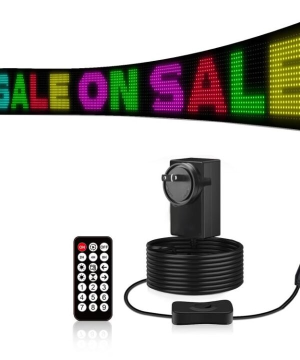16 x 192 Pixels Ultra-Thin Waterproof Programmable LED Flexible Matrix Display Screen, EU Plug, UK Plug, US Plug, USB Plug