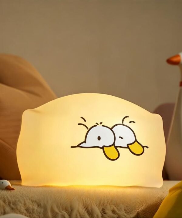 ZHL001Y Early To Bed Pillow Duck Night Light Touch Sensor Bedside Lamp