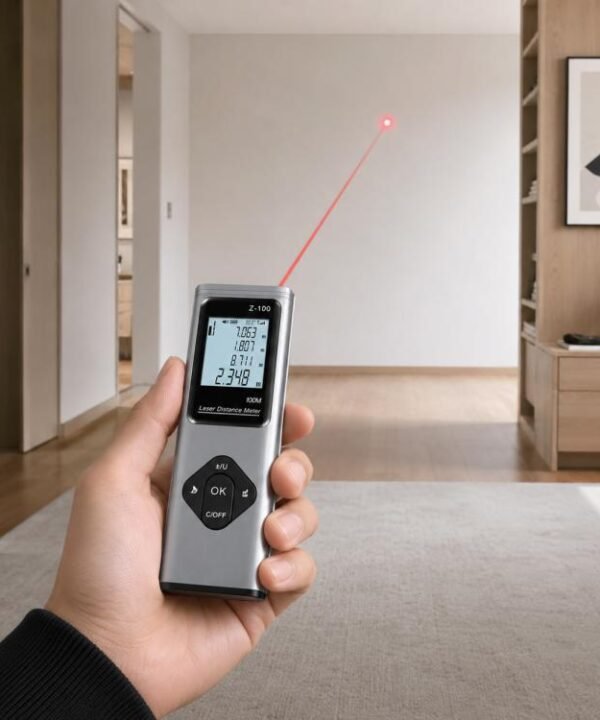 3 in 1 Crosshair Laser Rangefinder Digital Measuring Ruler, 40m
