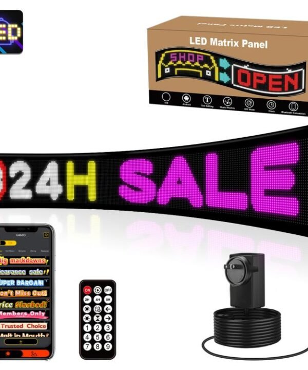 32x256 Pixels Dual Row Ultra-Thin LED Flexible Advertising Matrix Display Screen, Size: 192 x 28cm, 192 x 28cm