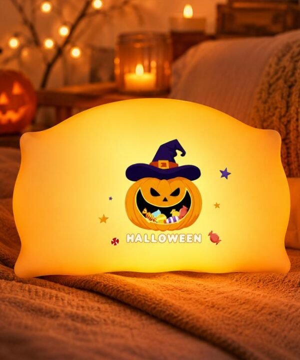 ZHL001W Halloween Pillow Silicone Night Light