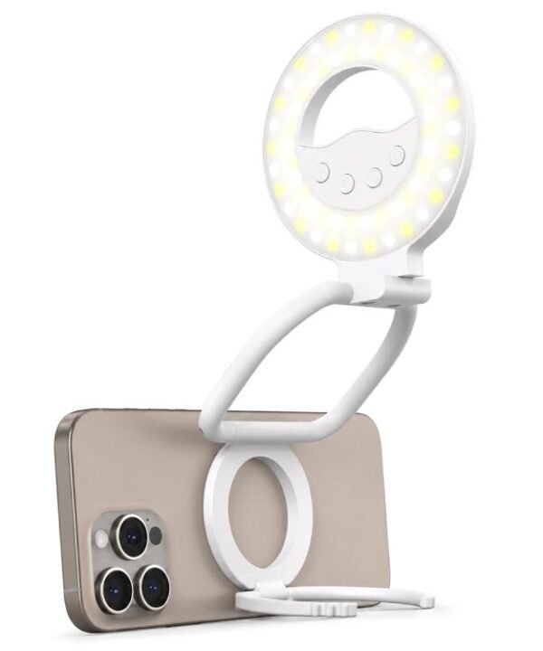 Multifunctional Portable Foldable Magnetic Fill Light Phone Holder
