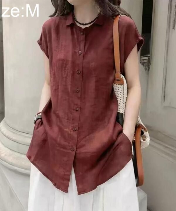 Lightweight Wrinkle-Resistant Quick-Dry Women Short Sleeve Shirt, M, L, XL, 2XL, 3XL