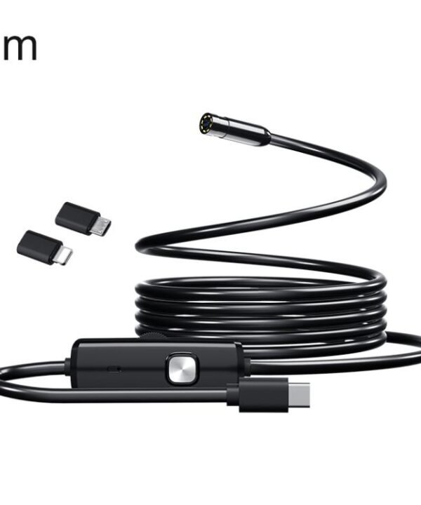 AN112T Type-C, Micro USB and 8 Pin IP67 8LEDs 5.5mm Industry Digital Endoscope, 1m Flexible Cable, 2m Flexible Cable, 3.5m Flexible Cable, 5m Flexible Cable, 10m Flexible Cable, 1m Hard Cable, 2m Hard Cable, 3.5m Hard Cable, 5m Hard Cable, 10m Hard Cable