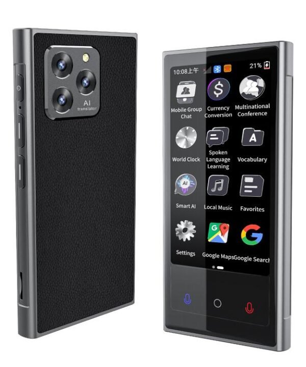 V2 4.04 inch Screen Portable AI Smart Translator Support 142 Online Languages, V2