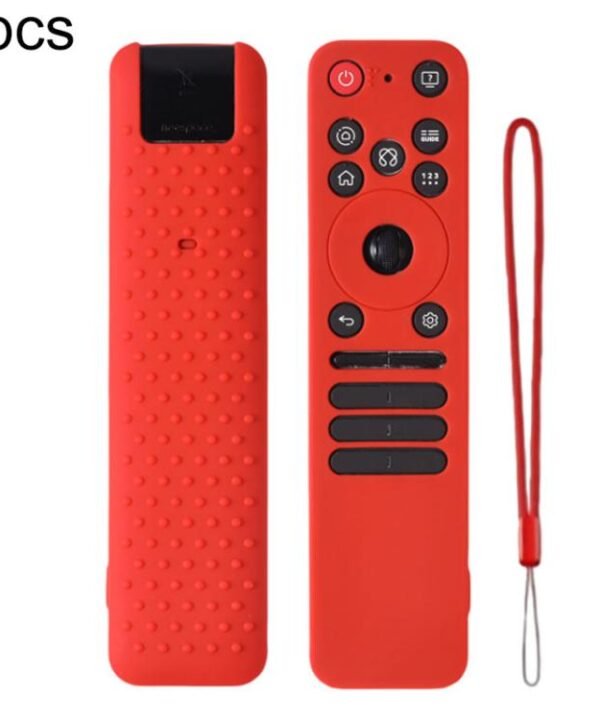 XDcase 4pcs Soft Silicone Protective Case with Mini Strap, For LG MR25GA Magic Remote
