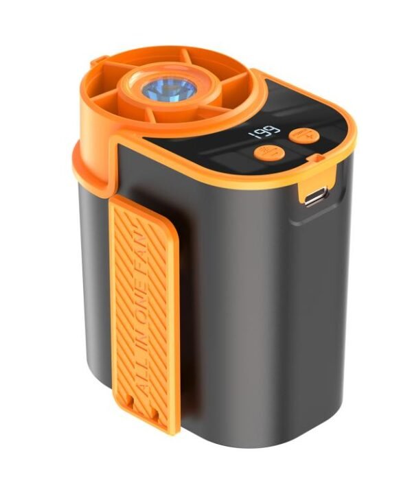DF-95 Outdoor Portable Mini LED Digital Display Waist Clip Cooling Fan