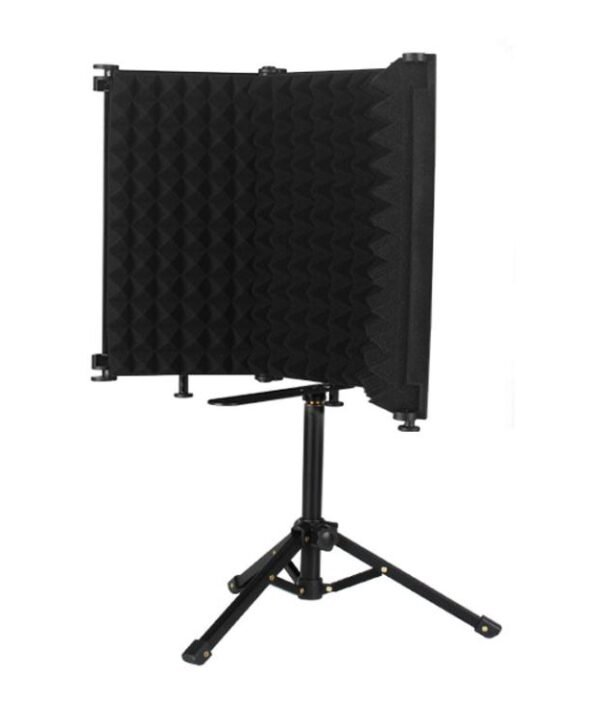 M3 Foldable Three-Panel Microphone Isolation Shield with Tripod and Pop Filter Kit, M3 Isolation Shield+Tripod+Pop Filter