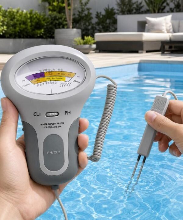 2 in 1 Portable Swimming Pool Water Quality Tester PH Tester