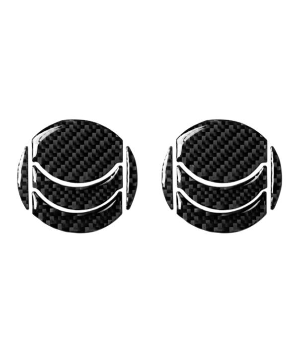 Car Carbon Fiber Left And Right Exhaust Ports Decorative Sticker for Nissan 350z 2006-2009, Left and Right Drive Universal