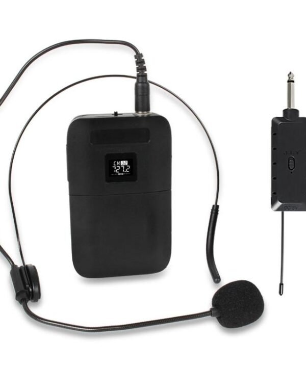 E8 2 in 1 VHF Wireless Dual-Channel Microphone, Headset, Lavalier