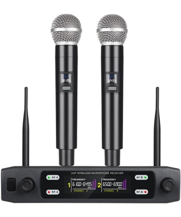 V8 1 to 2 VHF Wireless Handheld Microphone