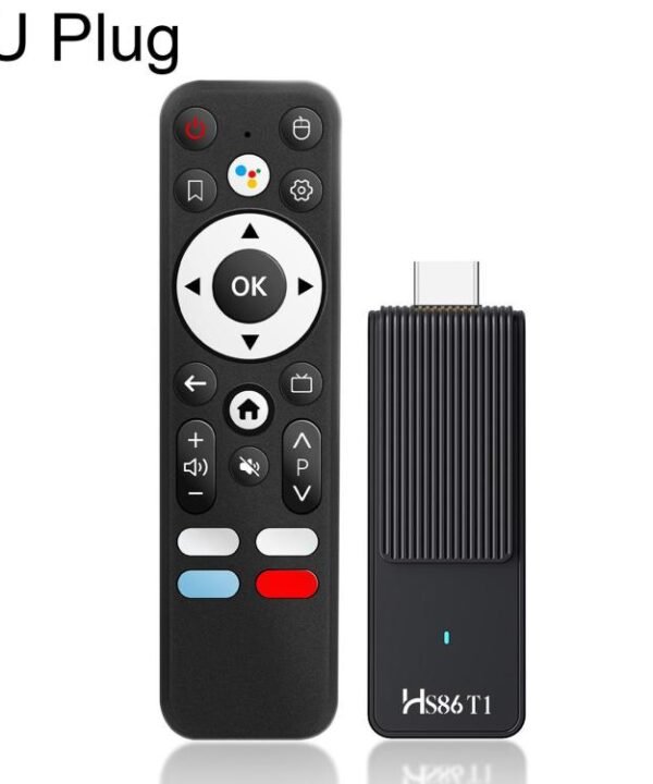HS86 T1 Android 14 Mini HD TV Stick with Remote Control, 2GB+16GB, RK3518 Cortex-A53 Quad-Core, EU Plug, US Plug, UK Plug, AU Plug