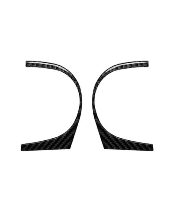 Car Carbon Fiber Car Door Water Cup Hole Decorative Sticker for Nissan 350z 2006-2009