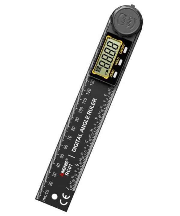 ANENG High Precision Digital Display Angle Ruler, Plastic, Upgraded